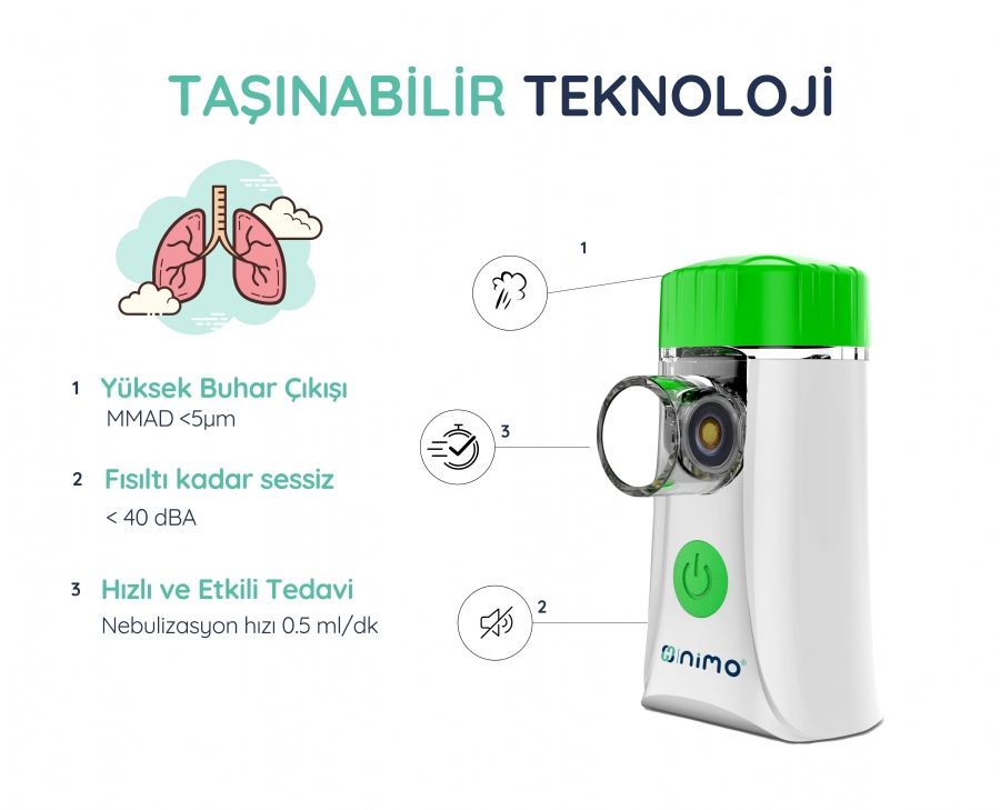 TAŞINABİLİR MESH NEBÜLİZATÖR NİMO