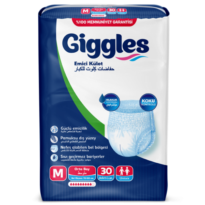 GİGGLES KÜLOT BEZ M BEDEN 30'LU