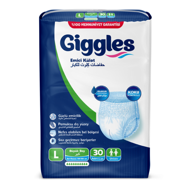 GİGGLES KÜLOT BEZ L BEDEN 30'LU