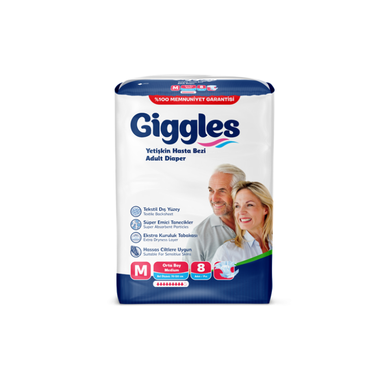 GİGGLES HASTA ALT BEZİ M BEDEN 8'Lİ
