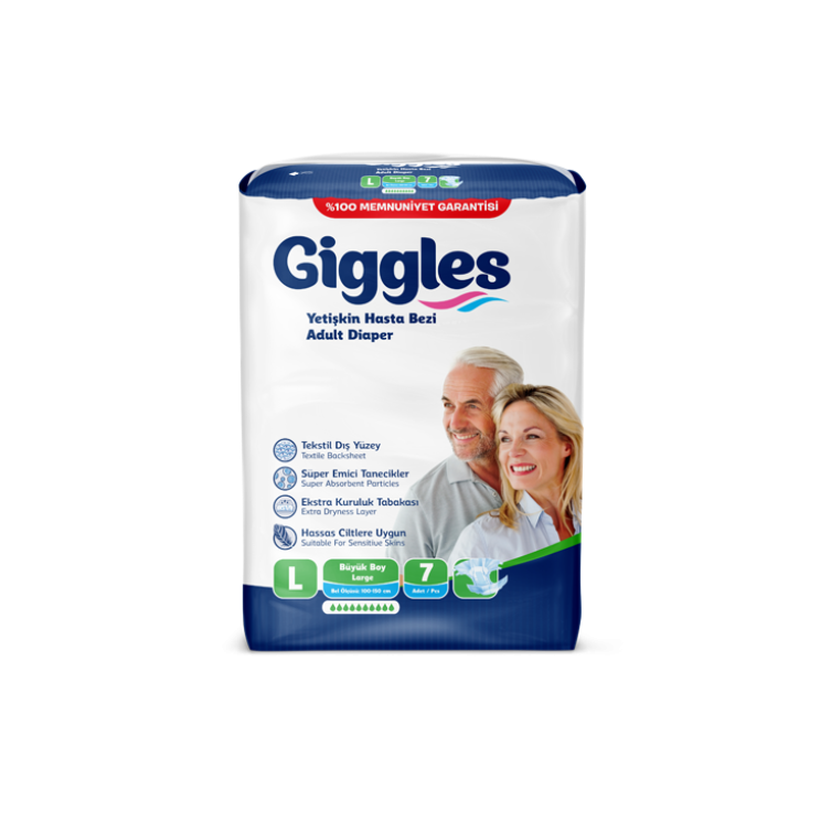 GİGGLES HASTA ALT BEZİ L BEDEN 7'Lİ