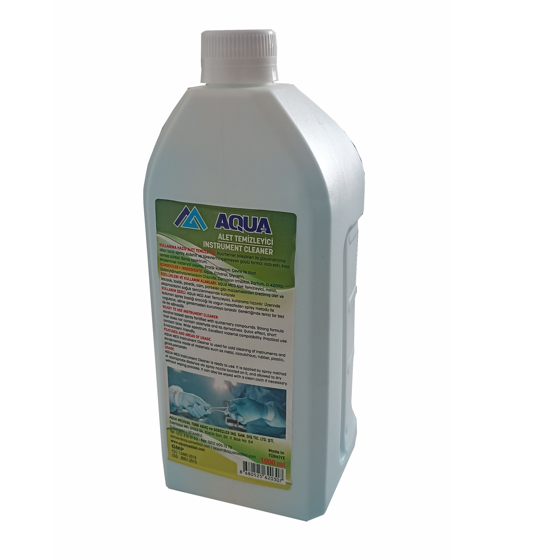 DEZENFEKTAN ALET ve ENDOSKOP 1000 ml AQUA