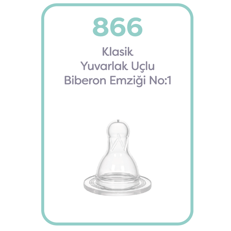 WEE SİLİKON BİBERON EMZİĞİ YUVARLAK UÇLU NO:1