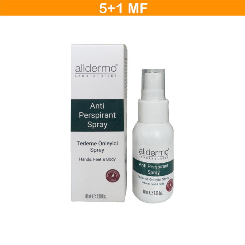 ALLDERMO EL - AYAK - VÜCUT TER ÖNLEYİCİ SPREY 60 ML