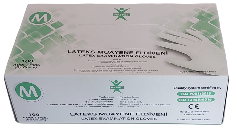 LATEKS PUDRASIZ ELDİVEN M BEDEN HASPET