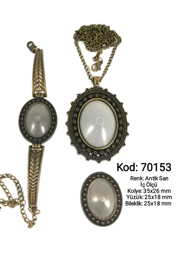 Kolye Yüzük Bileklik Seti 70153