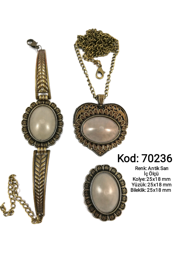 Kolye Yüzük Bileklik Seti 70236