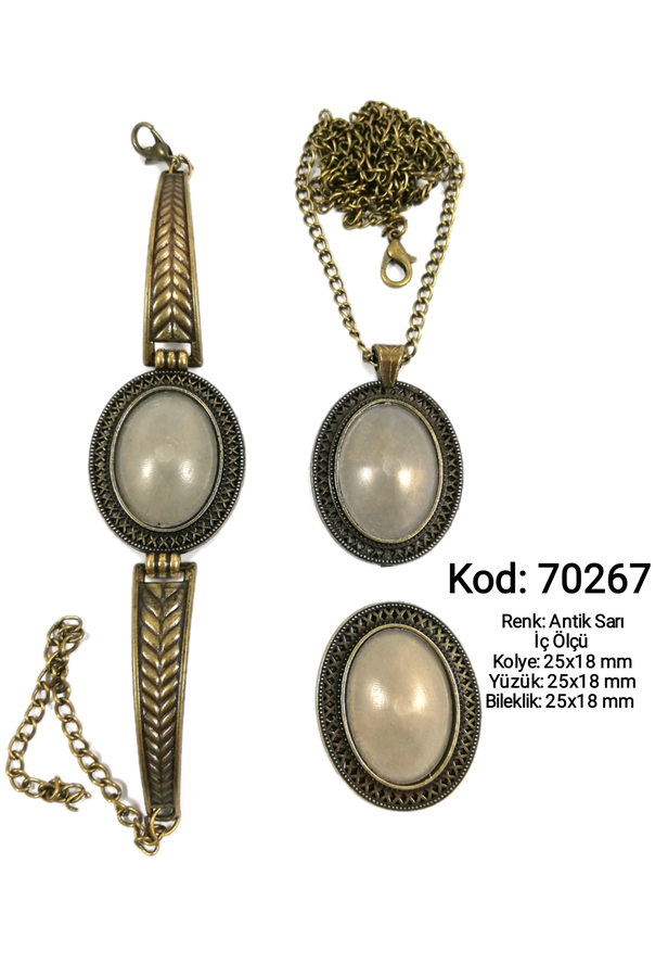 Kolye Yüzük Bileklik Seti 70267