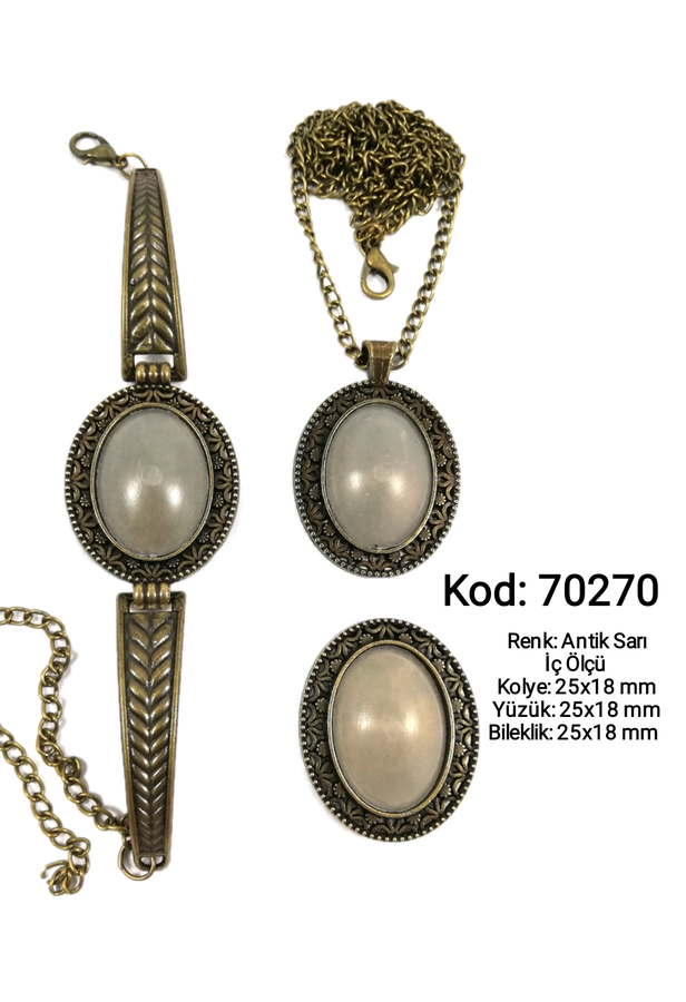 Kolye Yüzük Bileklik Seti 70270