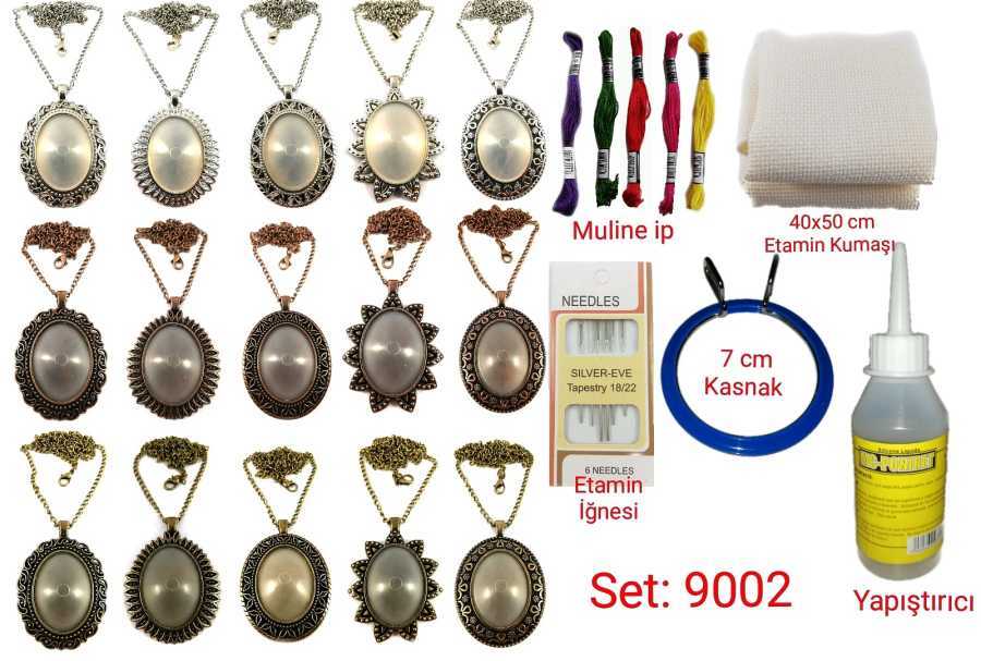 SET: 9002 Etamin Kanaviçe Takı Başlangıç Seti