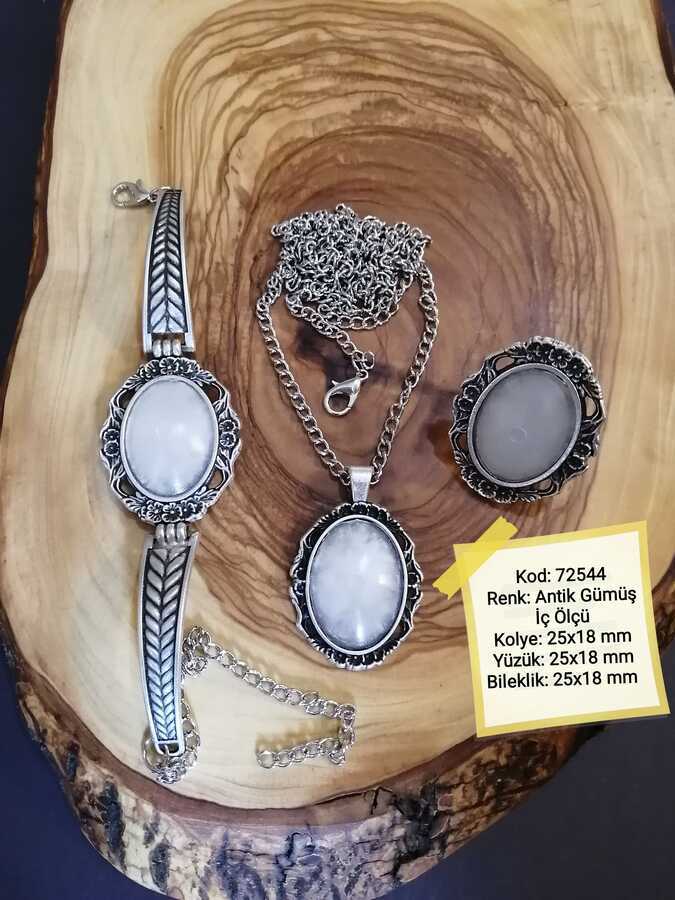 Kolye Yüzük Bileklik Seti 72544