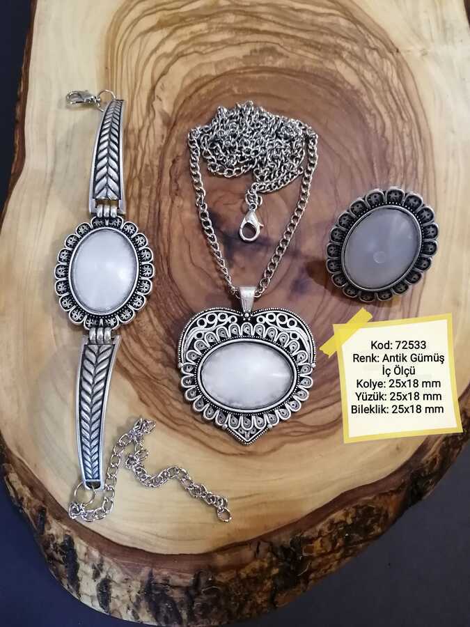 Kolye Yüzük Bileklik Seti 72533