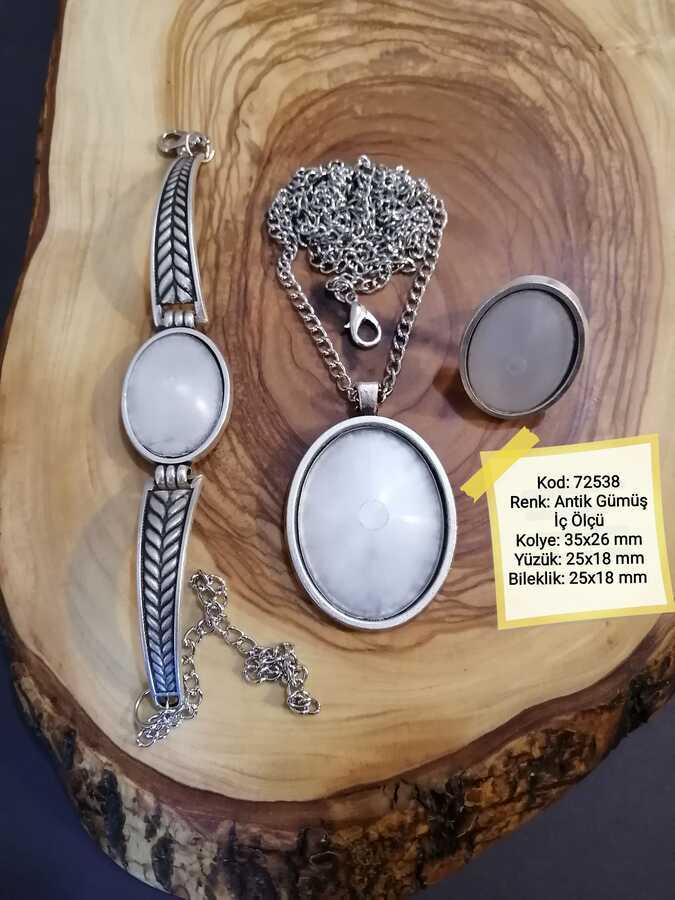 Kolye Yüzük Bileklik Seti 72538