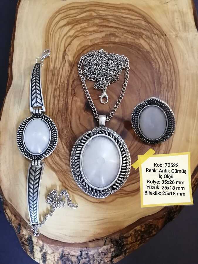 Kolye Yüzük Bileklik Seti 72522