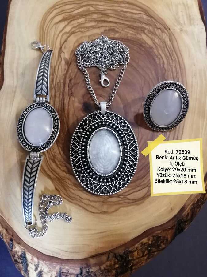 Kolye Yüzük Bileklik Seti 72509