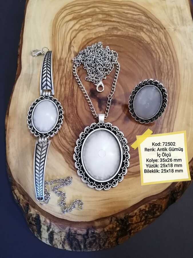Kolye Yüzük Bileklik Seti 72502