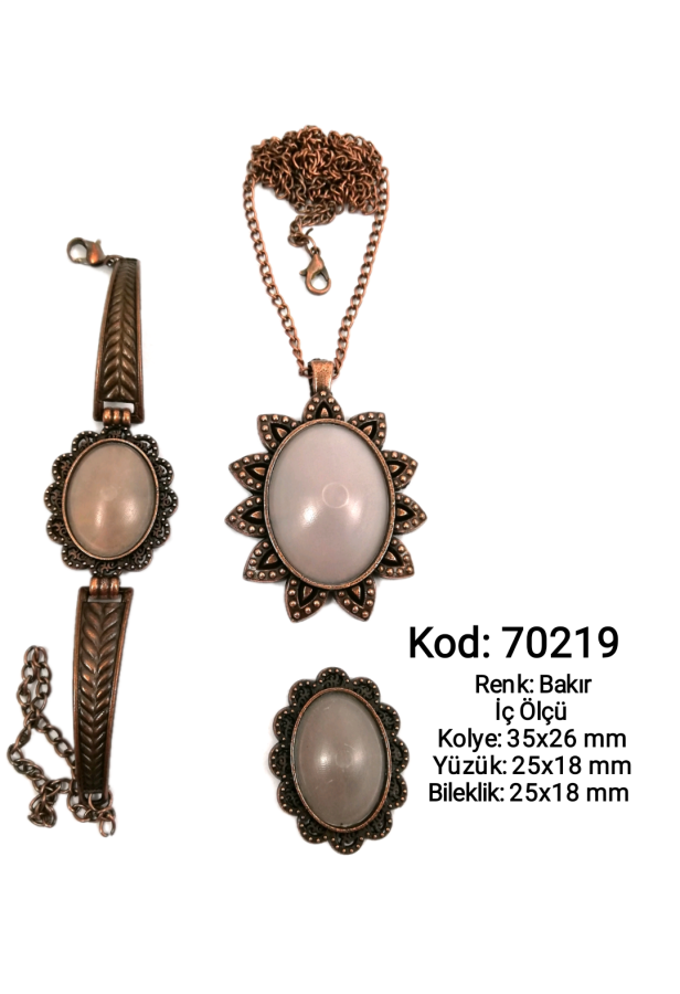 Kolye Yüzük Bileklik Seti 70219