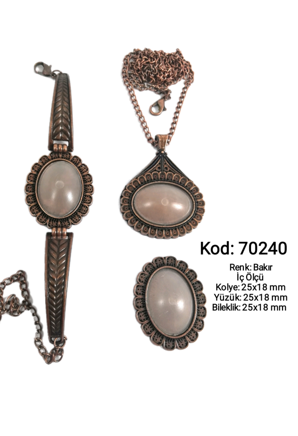 Kolye Yüzük Bileklik Seti 70240