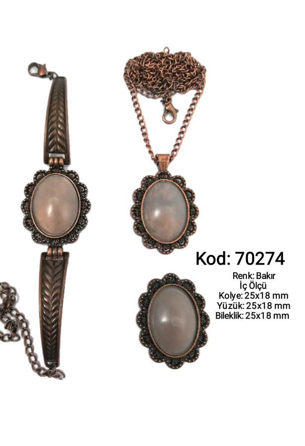 Kolye Yüzük Bileklik Seti 70274