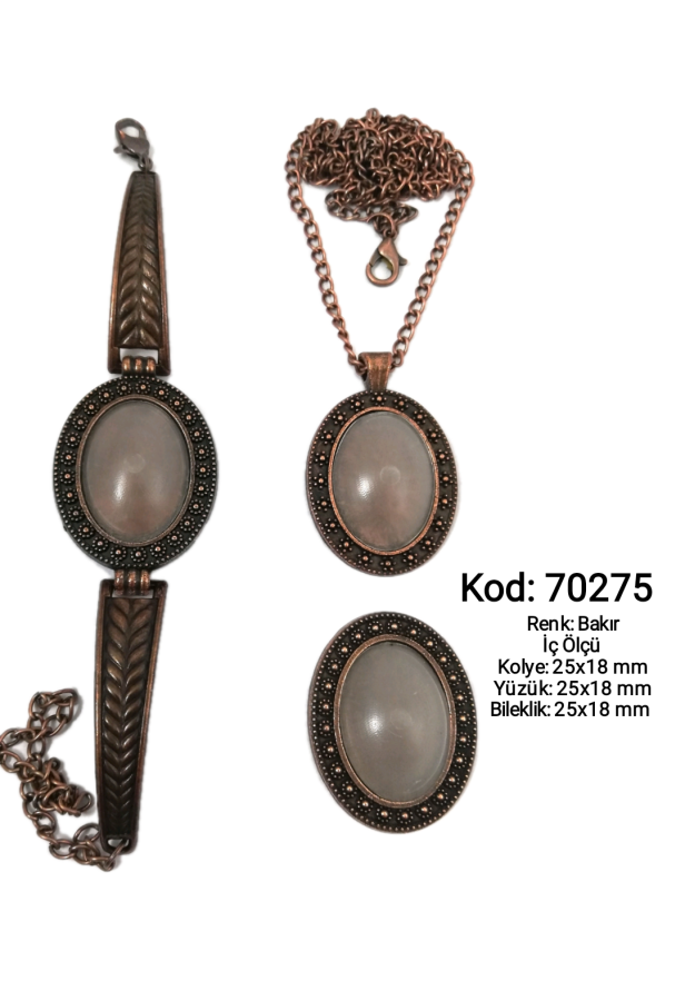 Kolye Yüzük Bileklik Seti 70275