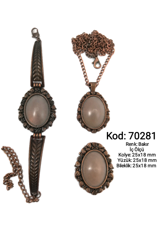 Kolye Yüzük Bileklik Seti 70281