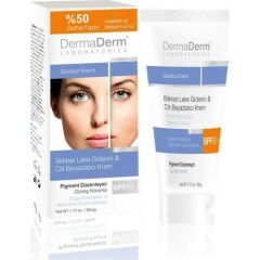 Dermaderm Cilt Lekelerine Karşı Bitkisel Leke Giderici & Cilt Beyazlatıcı Gündüz Kremi