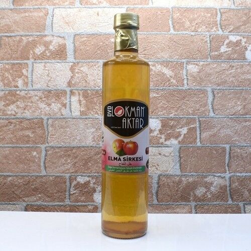 Lokman Aktar 3 Adet Lokman Aktar Doğal Elma Si̇rkesi̇ Doğal Katkisiz 500 ml Apple Vine grar