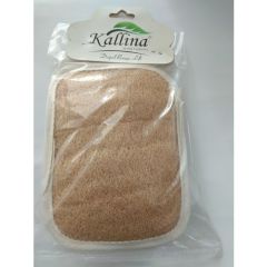 Kallina Kabak Lifi Kese ''Eldivenli + Pamuklu Arka Yüzey'' Banyo Kesesi