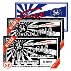Viktoria Kumaş Boyası Siyah 2Pk+Fiske Sabitleme 1Pk