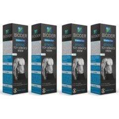 Bioder Bitkisel Tüy Dökücü Krem Erkeklere Özel 100 ml x 4 Adet