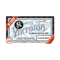 Viktoria Kumaş Boyası Açık Mavi 2Pk+Fiske Sabitleme 1Pk