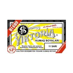 Viktoria Kumaş Boyası Sarı 2Pk+Fiske Sabitleme 1Pk