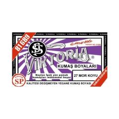 Viktoria Kumaş Boyası Koyu Mor 2Pk+Fiske Sabitleme 1Pk
