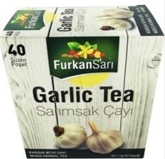 Furkan Sarı Garlic Tea Sarımsak Karışık Bitki Süzen Poşet Çay 2'li 40 x 1.5 G