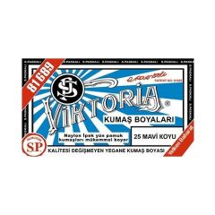 Viktoria Kumaş Boyası Mavi Koyu 2Pk+Fiske Sabitleme 1Pk