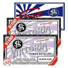 Viktoria Kumaş Boyası Açık Mor 2Pk+Fiske Sabitleme 1Pk