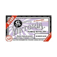 Viktoria Kumaş Boyası Açık Mor 2Pk+Fiske Sabitleme 1Pk