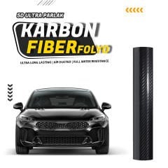 Karbon Fiber Folyo 5d Ultra Parlak Hava Kanallı 10CM X 152CM