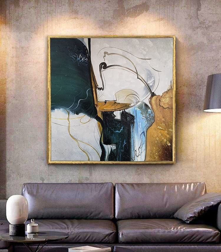 YAĞLIBOYA EFEKTLİ SOYUT TABLO NO2