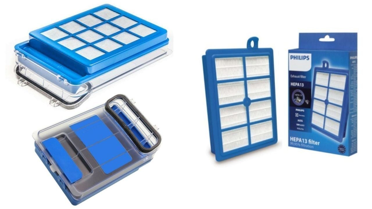PHILIPS Marathon Ultimate FC 9924/07 Süpürge Şeffaf Kapağı Ve Filtre Seti Komple ( Ön Filtre Filtre Kapağı  + Filtre Set )