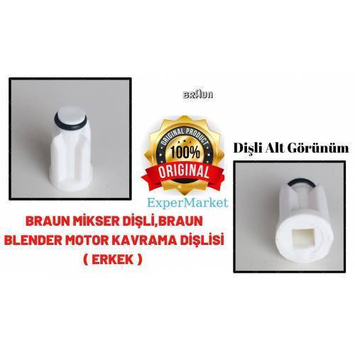 Braun Blender Seti Motor Ucu Dişlisi ( Erkek )