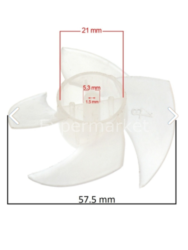 Philips Type BHD004  4 Kanatlı Saç Kurutma Makinesi Pervanesi - 1 Adet