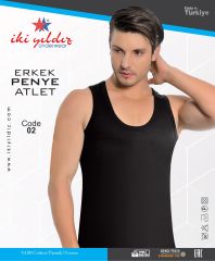 İki Yıldız Erkek Süprem Pamuklu Atlet 02