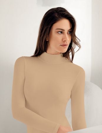 Şahinler Uzun Kollu Balıkçı Yaka Body Ten MB1036-TEN