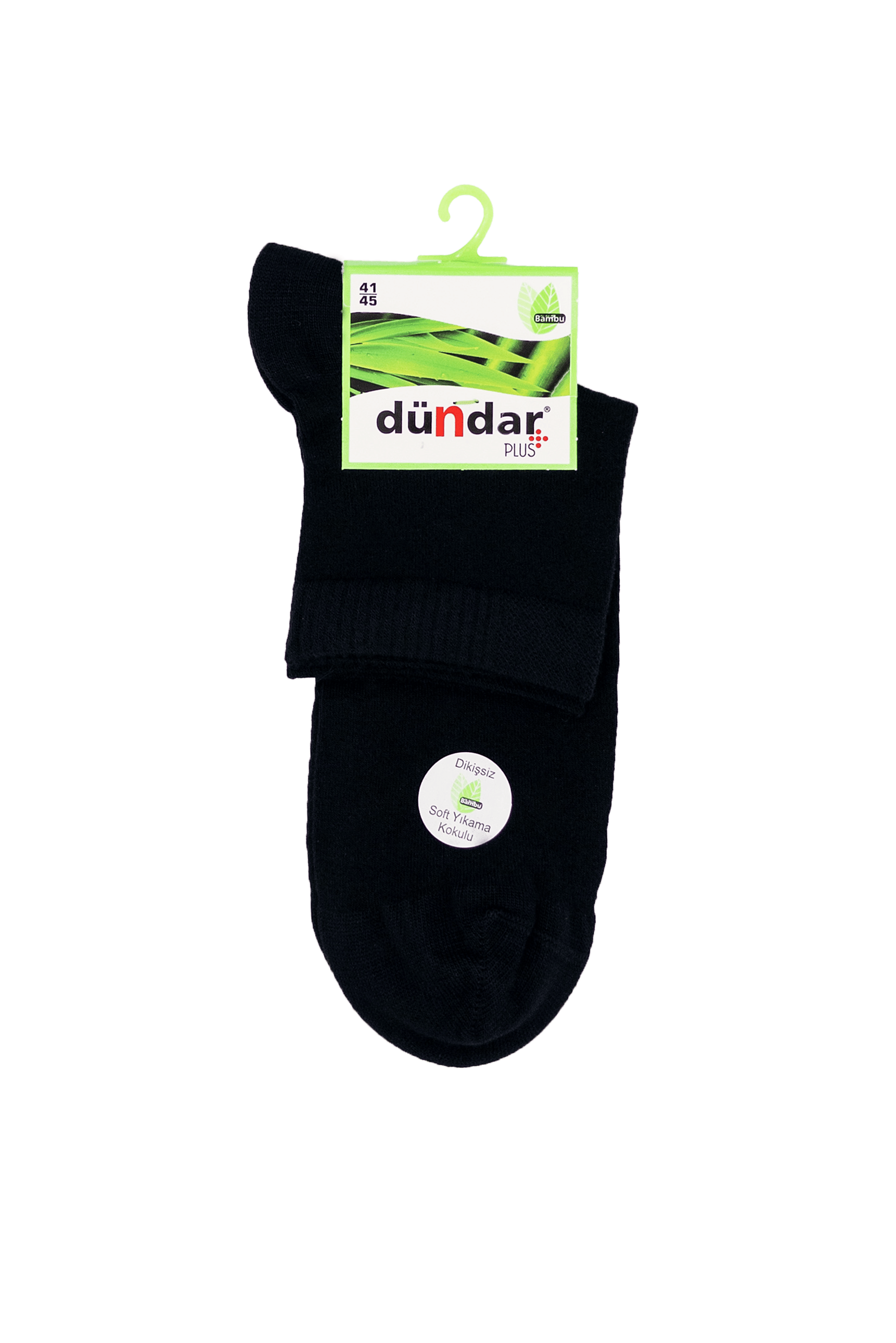 DÜNDAR PLUS ERKEK BAMBU KONÇ PATİK ÇORAP Siyah