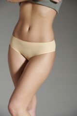 New Panty Lazer Kesim Silikonlu Ten Rengi Bikini Külot