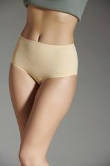 New Panty Lazer Kesim Silikonlu Ten Rengi Yüksek Bel Külot