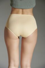 New Panty Lazer Kesim Silikonlu Ten Rengi Yüksek Bel Külot S - Ten Rengi