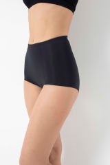 ANIL Kadın Mikro Kumaş Lazer Kesim Paça Külot Korse (2852) XL - Siyah