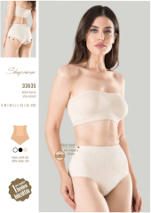 Miss Fit Silikonlu Kısa Bel Dikişsiz Slip Korse 33635